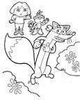 Afficher ce coloriage Dora l'exploratrice Dora 1