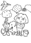 Afficher ce coloriage Dora l'exploratrice Dora 1