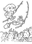 Afficher ce coloriage Dora l'exploratrice Dora 1