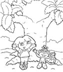 Afficher ce coloriage Dora l'exploratrice Dora 1