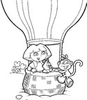 Afficher ce coloriage Dora l'exploratrice Dora 1