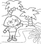 Afficher ce coloriage Dora l'exploratrice Dora 1