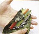prparation du temaki sushi
