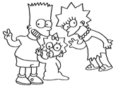 Afficher ce coloriage des Simpson