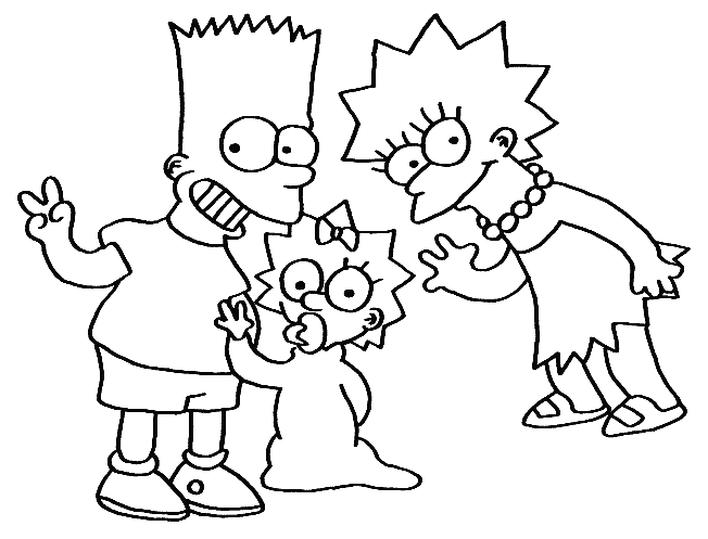 les coloriages des simpson de star wars